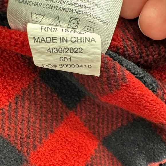 Eddie Bauer Flannel Lined Snap Down Jacket Mens Medium Navy Blue - Picture 15 of 16